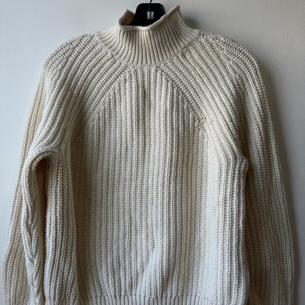 J. Crew Cream Turtleneck Sweater - Picture 2 of 12